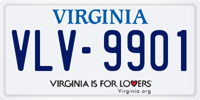 VA license plate VLV9901