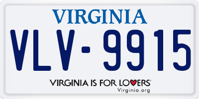 VA license plate VLV9915