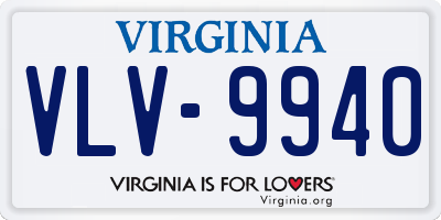 VA license plate VLV9940