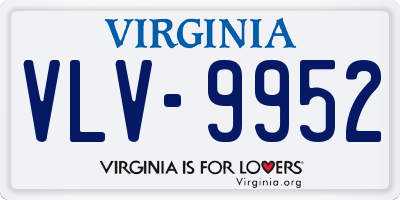 VA license plate VLV9952