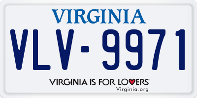 VA license plate VLV9971