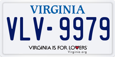 VA license plate VLV9979