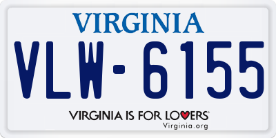 VA license plate VLW6155