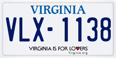 VA license plate VLX1138