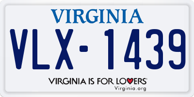 VA license plate VLX1439