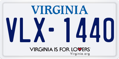 VA license plate VLX1440