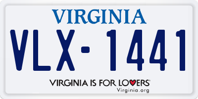 VA license plate VLX1441