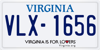 VA license plate VLX1656