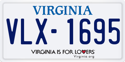 VA license plate VLX1695