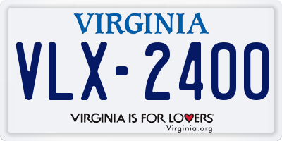 VA license plate VLX2400