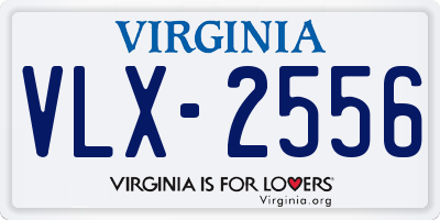 VA license plate VLX2556