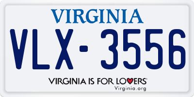 VA license plate VLX3556