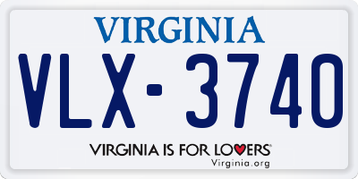 VA license plate VLX3740