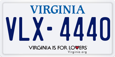 VA license plate VLX4440