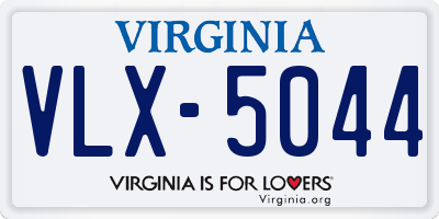 VA license plate VLX5044