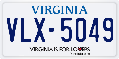 VA license plate VLX5049