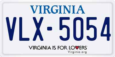 VA license plate VLX5054