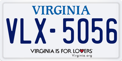 VA license plate VLX5056