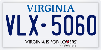 VA license plate VLX5060