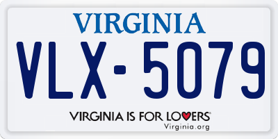 VA license plate VLX5079