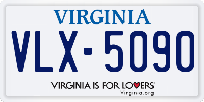 VA license plate VLX5090