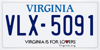 VA license plate VLX5091