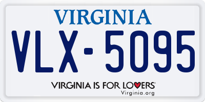 VA license plate VLX5095