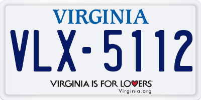 VA license plate VLX5112