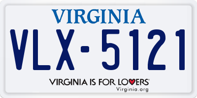 VA license plate VLX5121