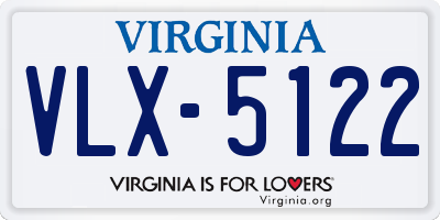 VA license plate VLX5122