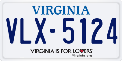 VA license plate VLX5124