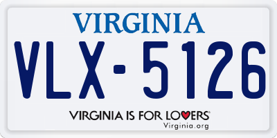 VA license plate VLX5126