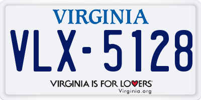 VA license plate VLX5128