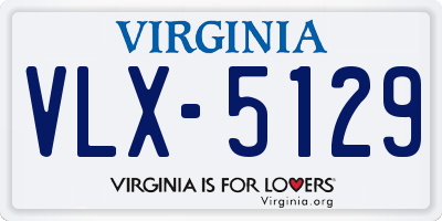 VA license plate VLX5129