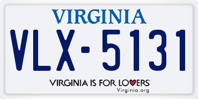 VA license plate VLX5131