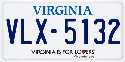 VA license plate VLX5132