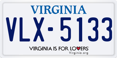 VA license plate VLX5133