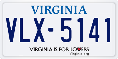 VA license plate VLX5141