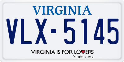 VA license plate VLX5145