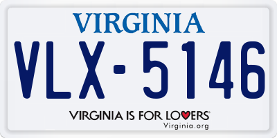 VA license plate VLX5146