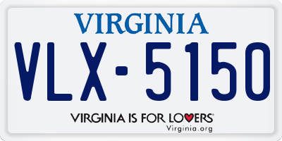 VA license plate VLX5150