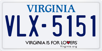 VA license plate VLX5151