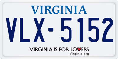 VA license plate VLX5152