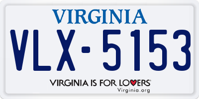 VA license plate VLX5153