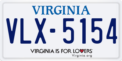 VA license plate VLX5154