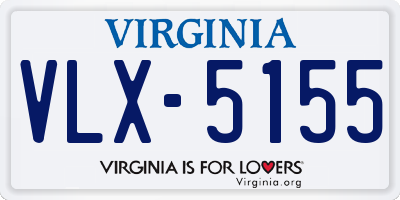 VA license plate VLX5155