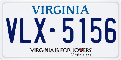 VA license plate VLX5156