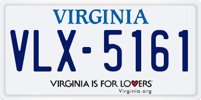 VA license plate VLX5161