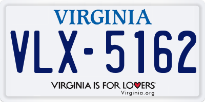 VA license plate VLX5162