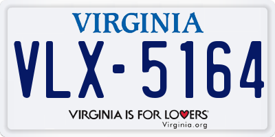 VA license plate VLX5164